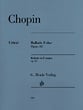 Ballade in F Major, Op. 38 piano sheet music cover
